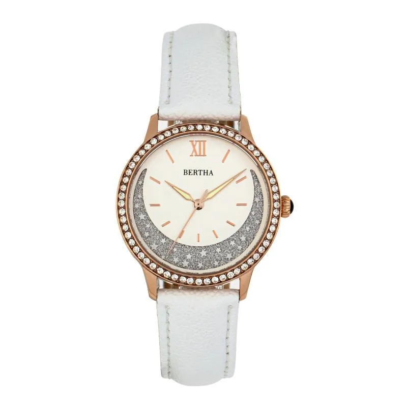 Bertha Dolly Leather-Band Watch