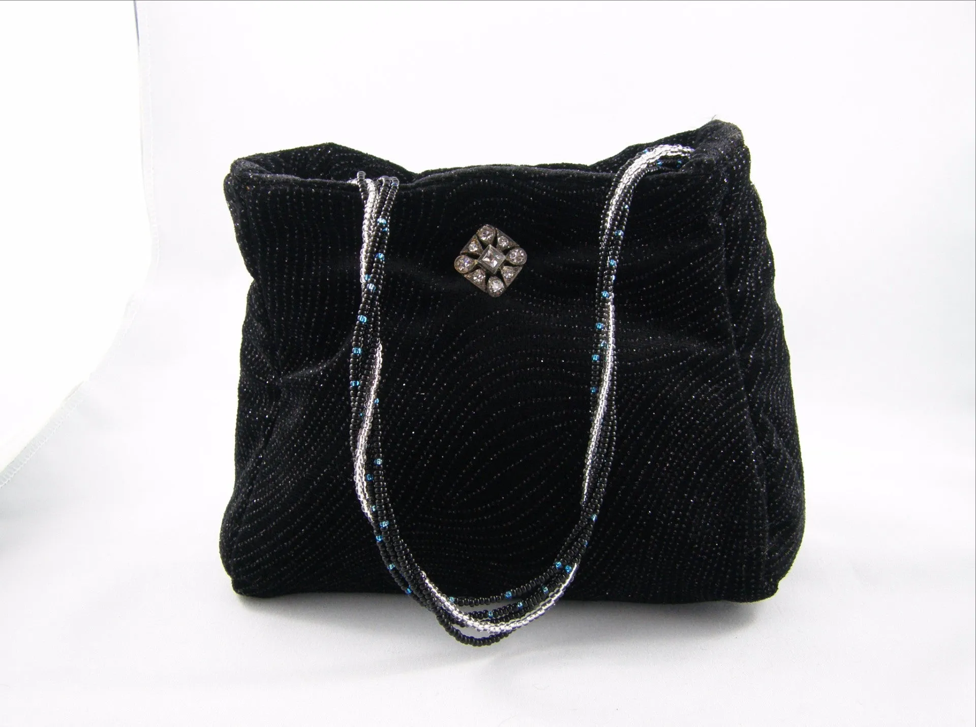 Black and Silver Evening Bag