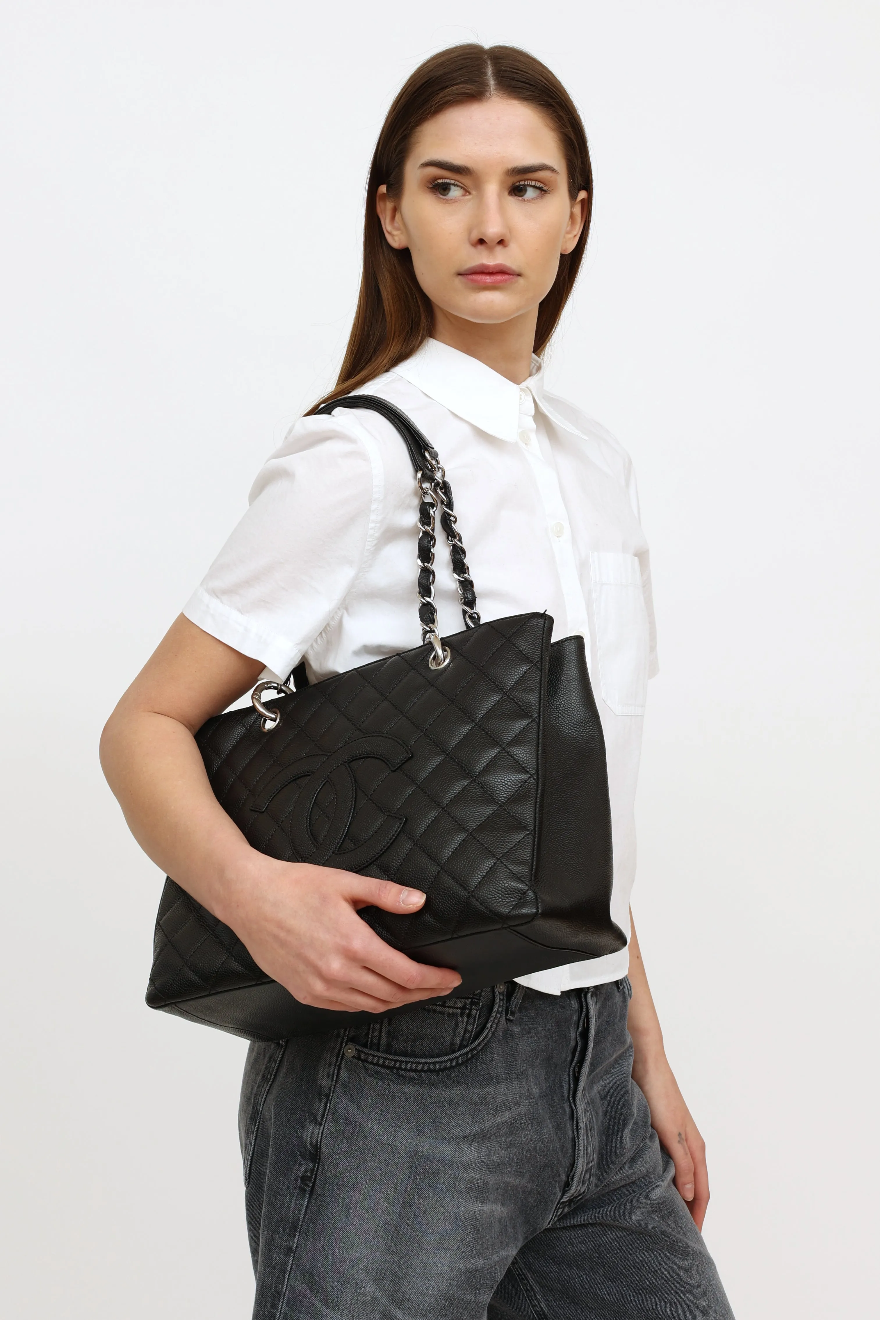 Black Caviar Grand Shopping Tote