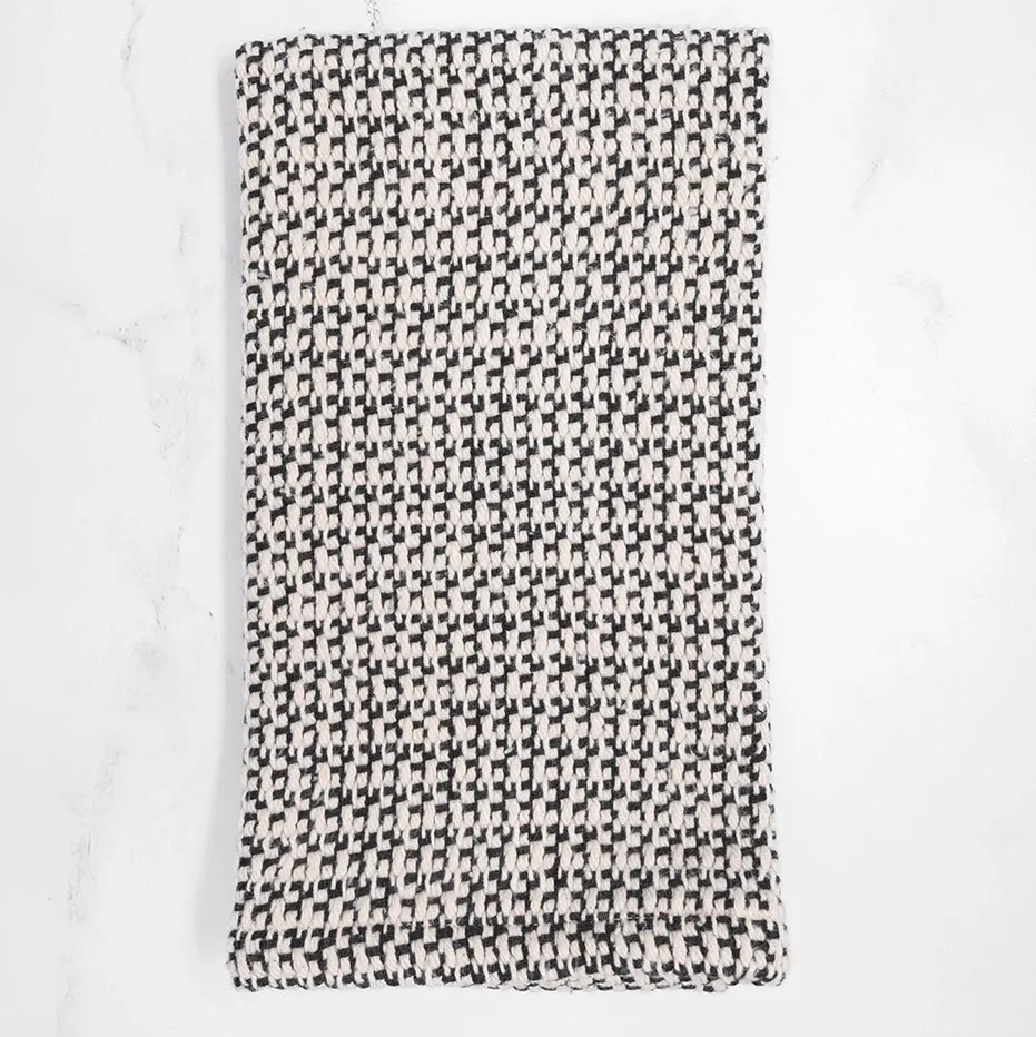 Black Handwoven Kitchen Towel