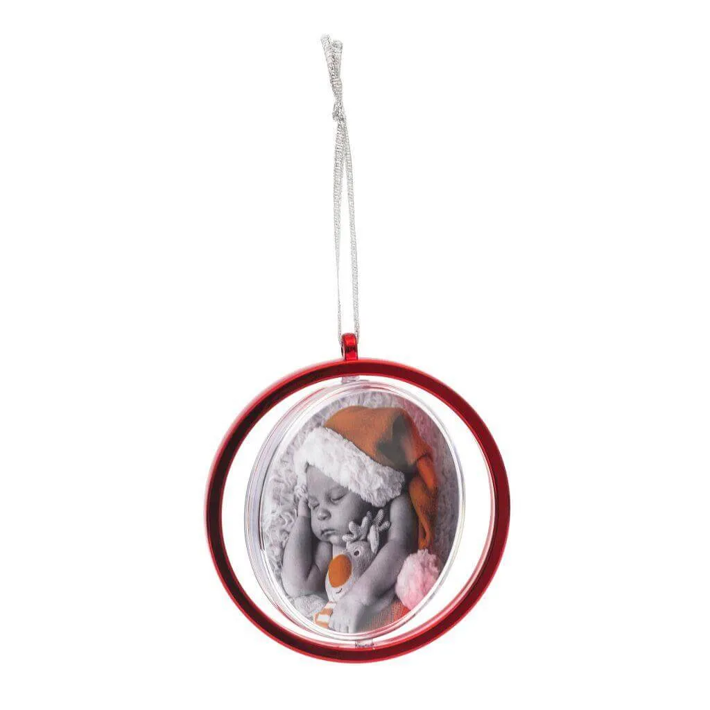 Blank Metallic Spinning Bauble Insert 70mm - Pack of 6