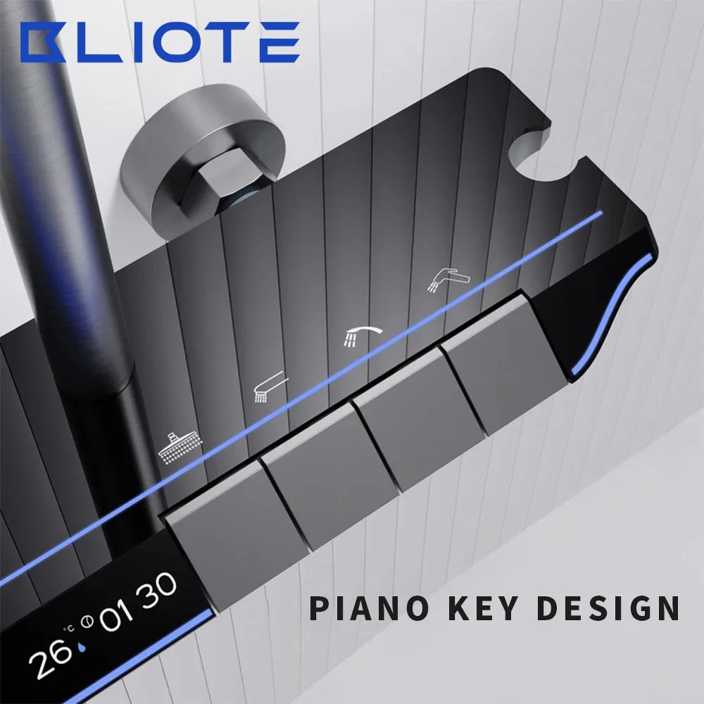 Bliote™ luminous digital display shower