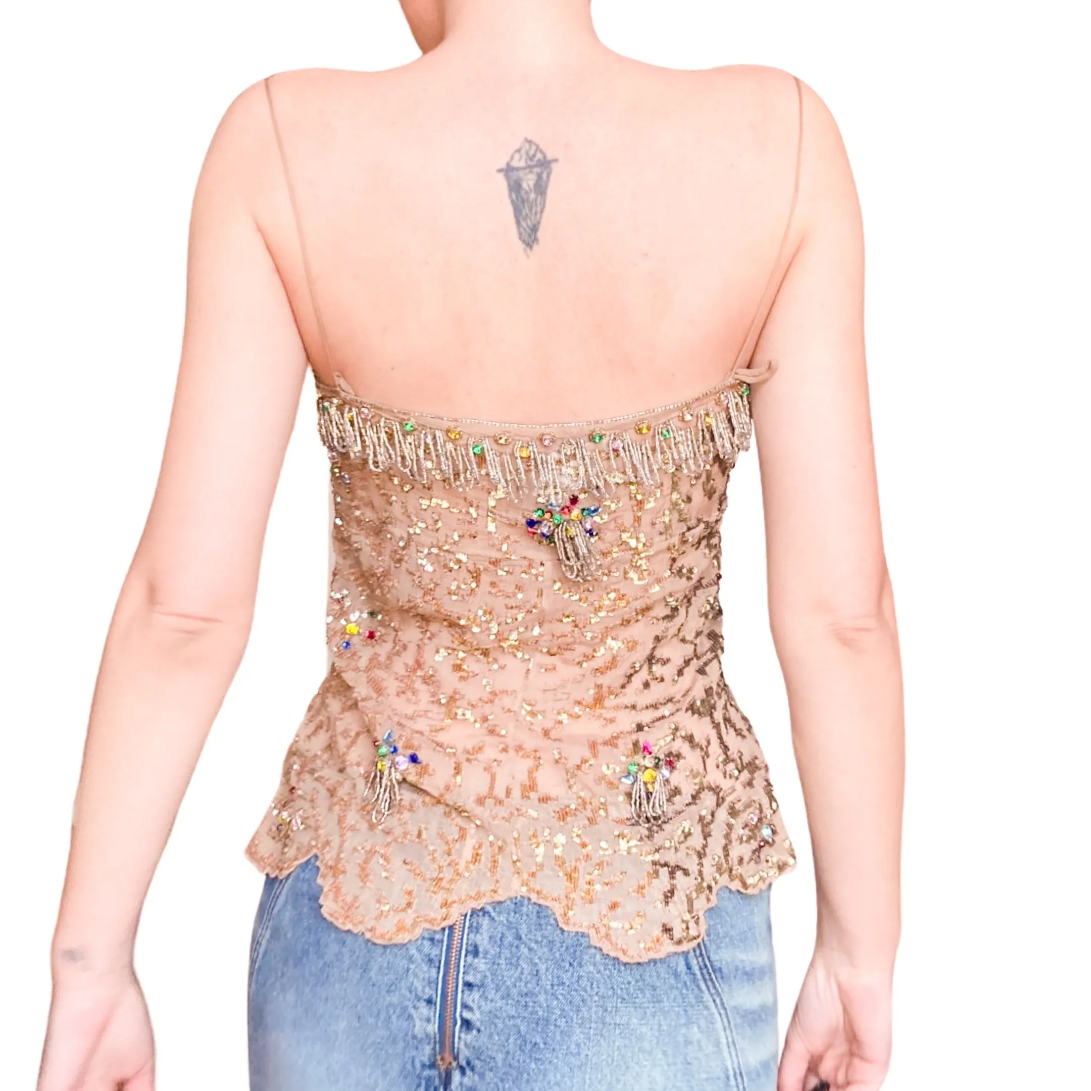 Blumarine S/S 2003 rare embellished cami