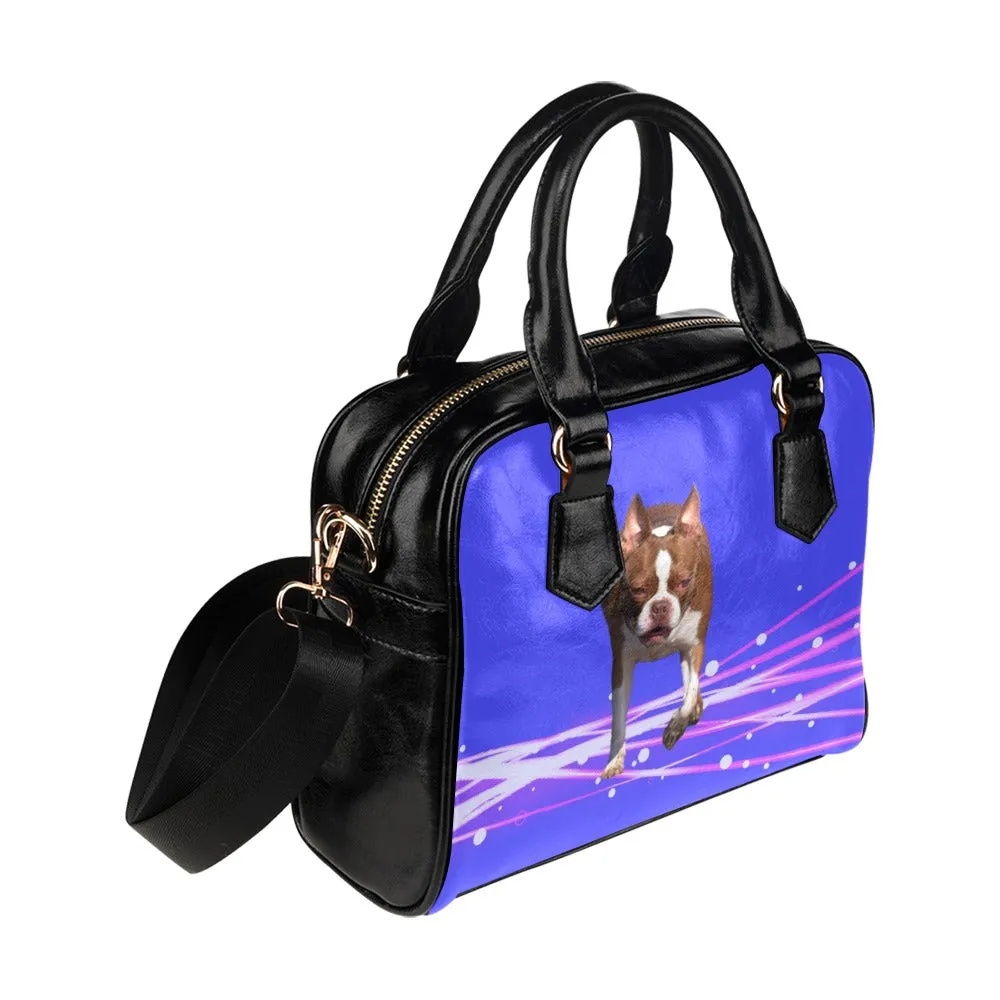 Boston Terrier Shoulder Bag - Red/White