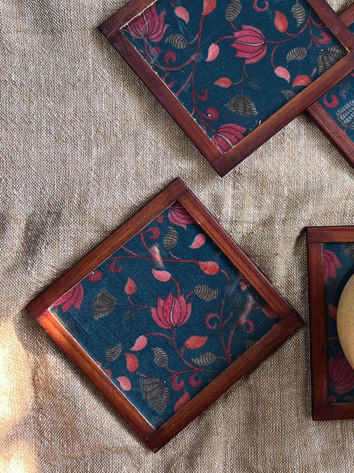 Botanical Bliss Silk  Coaster