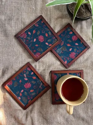 Botanical Bliss Silk  Coaster