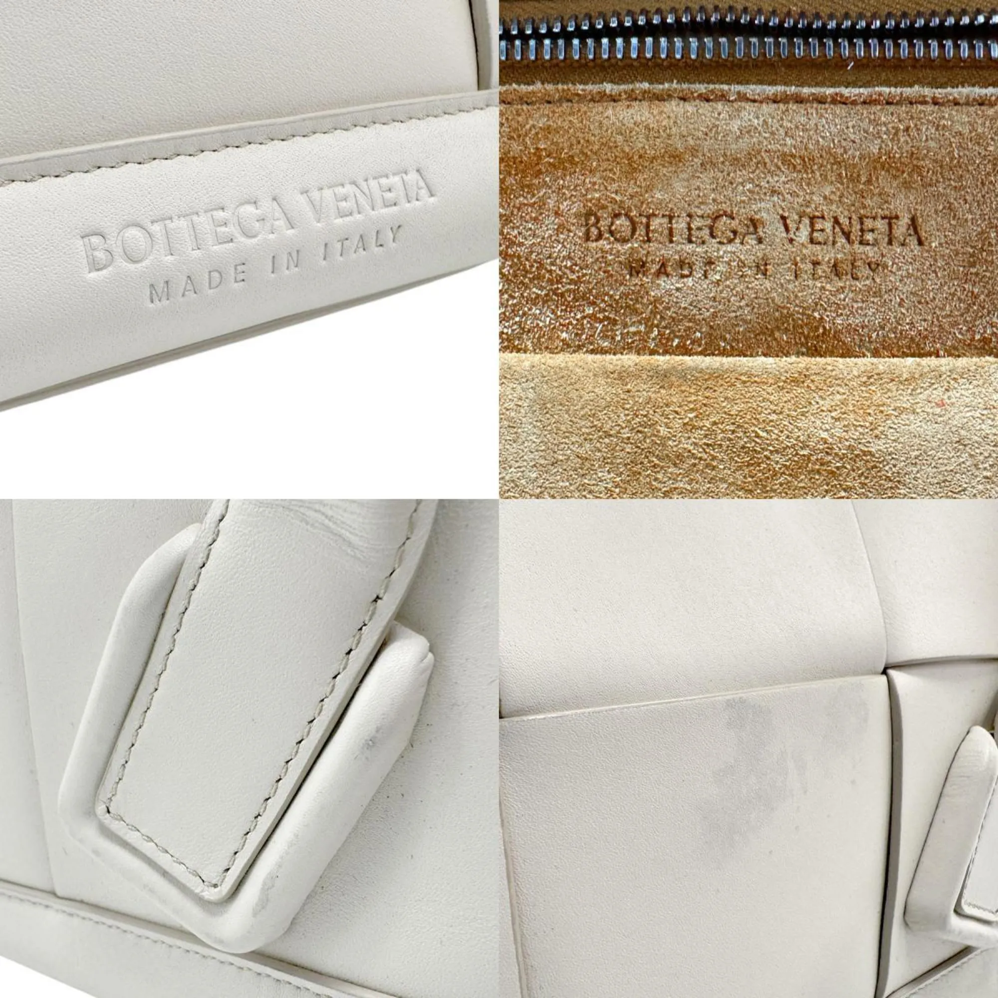 Bottega Veneta Arco White Leather Bag