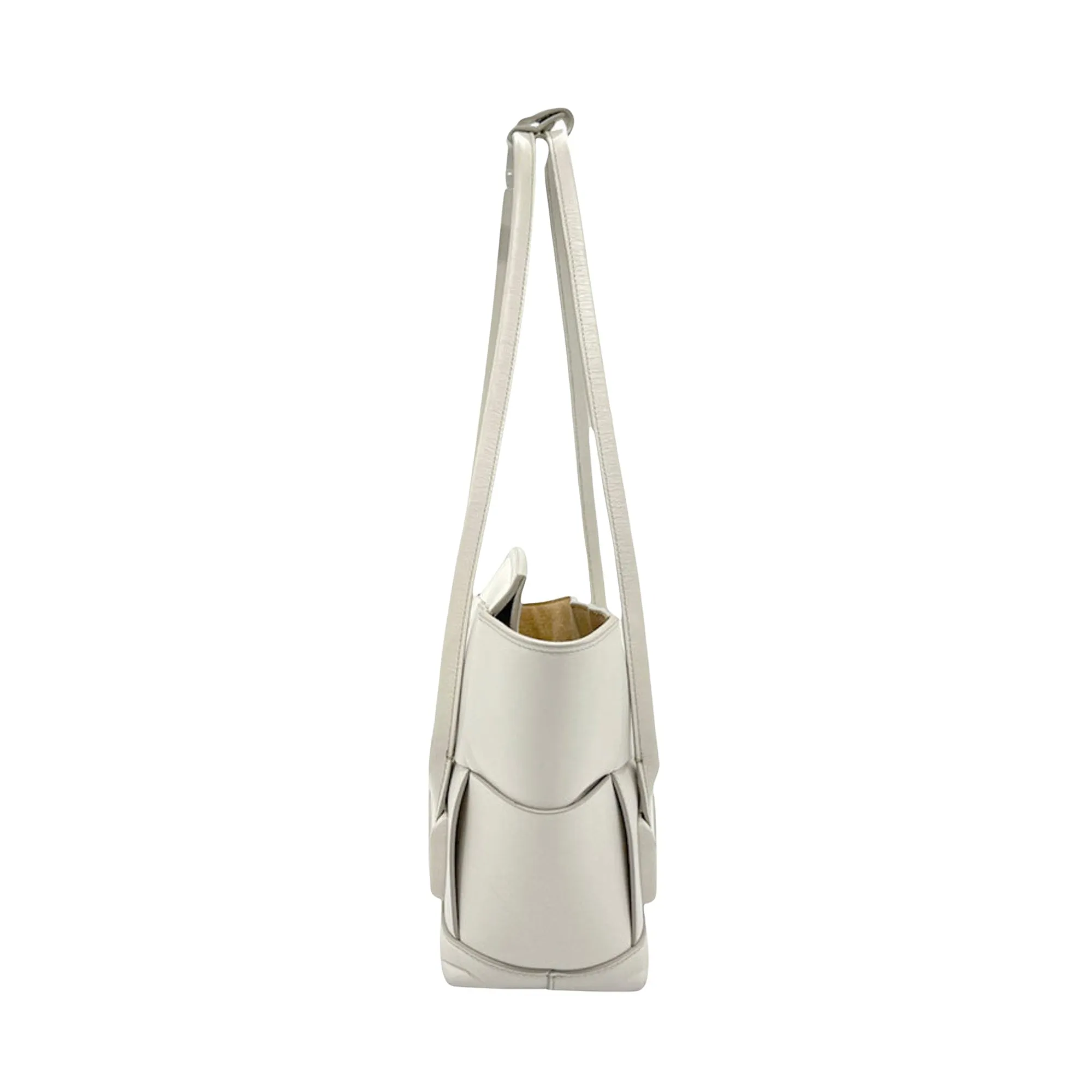 Bottega Veneta Arco White Leather Bag