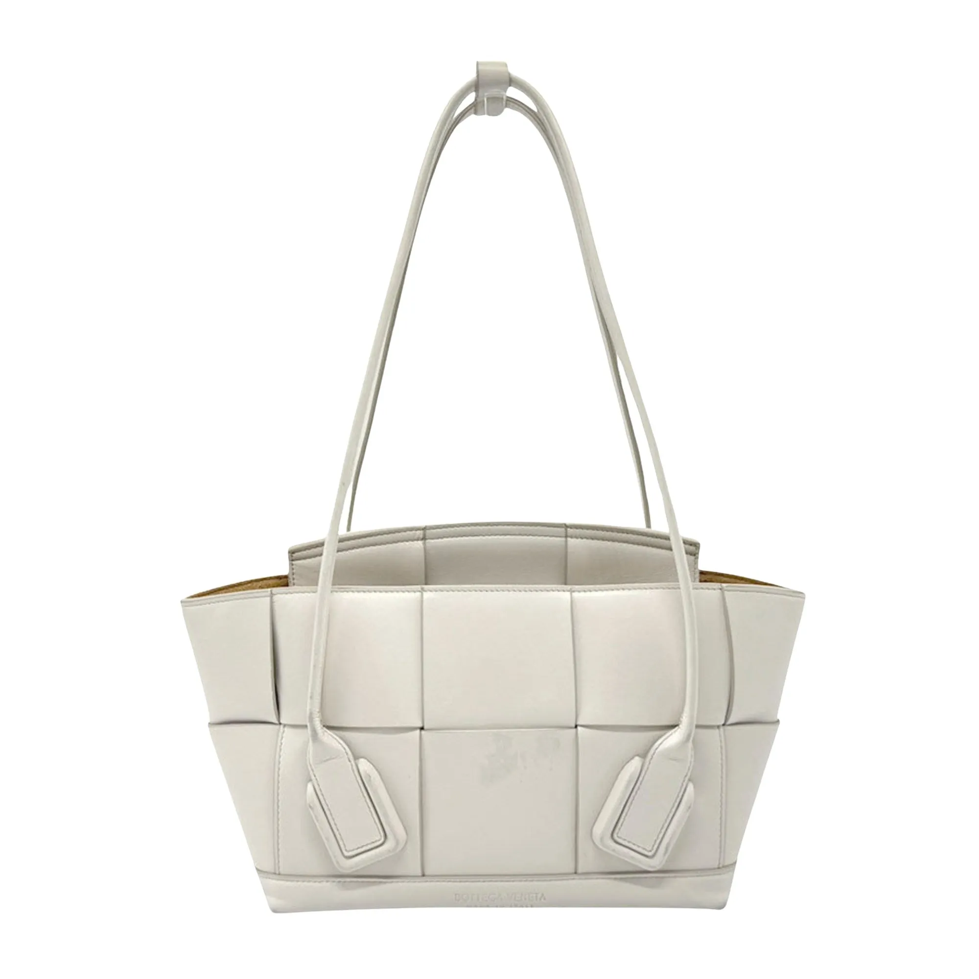 Bottega Veneta Arco White Leather Bag