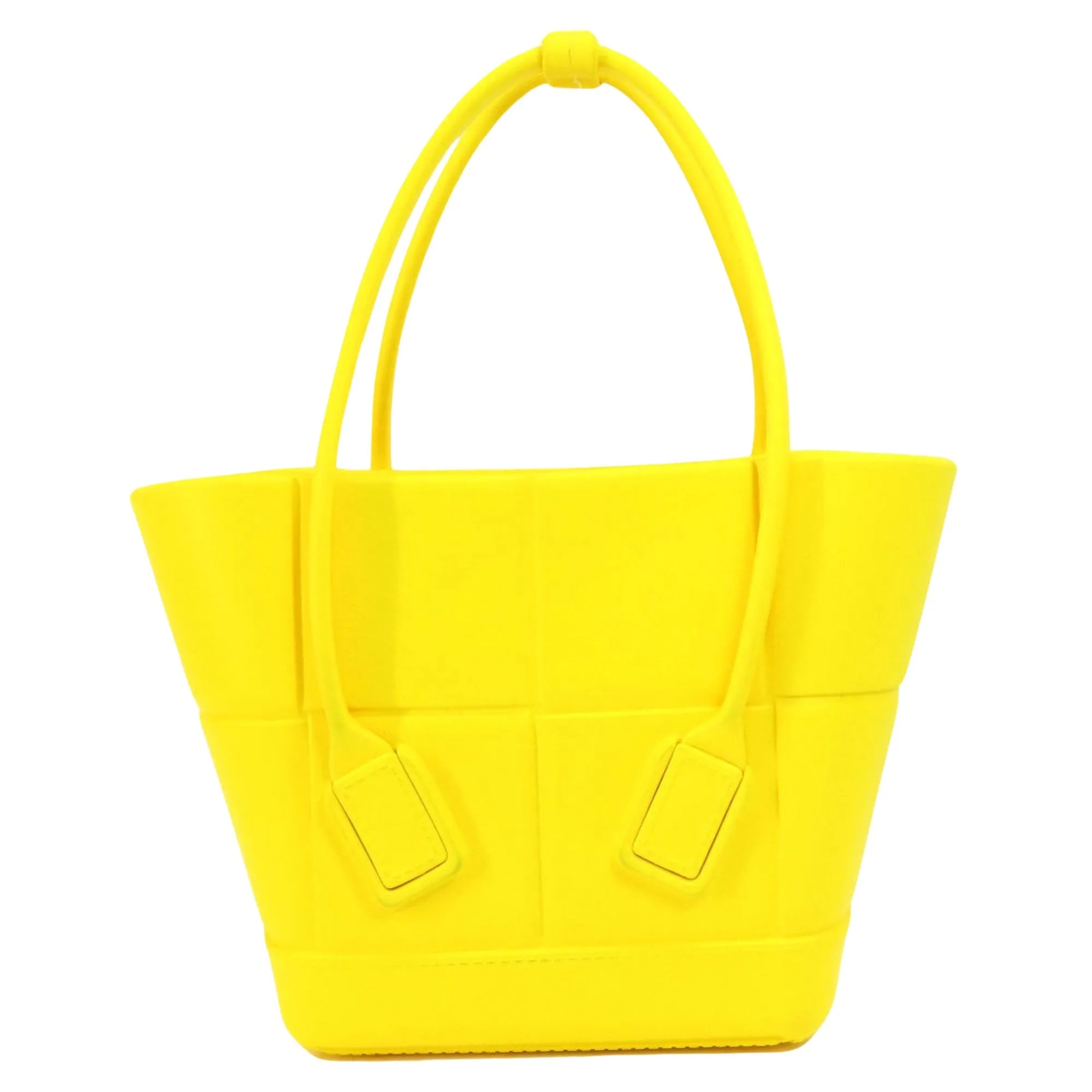 Bottega Veneta Arco Yellow Rubber Bag