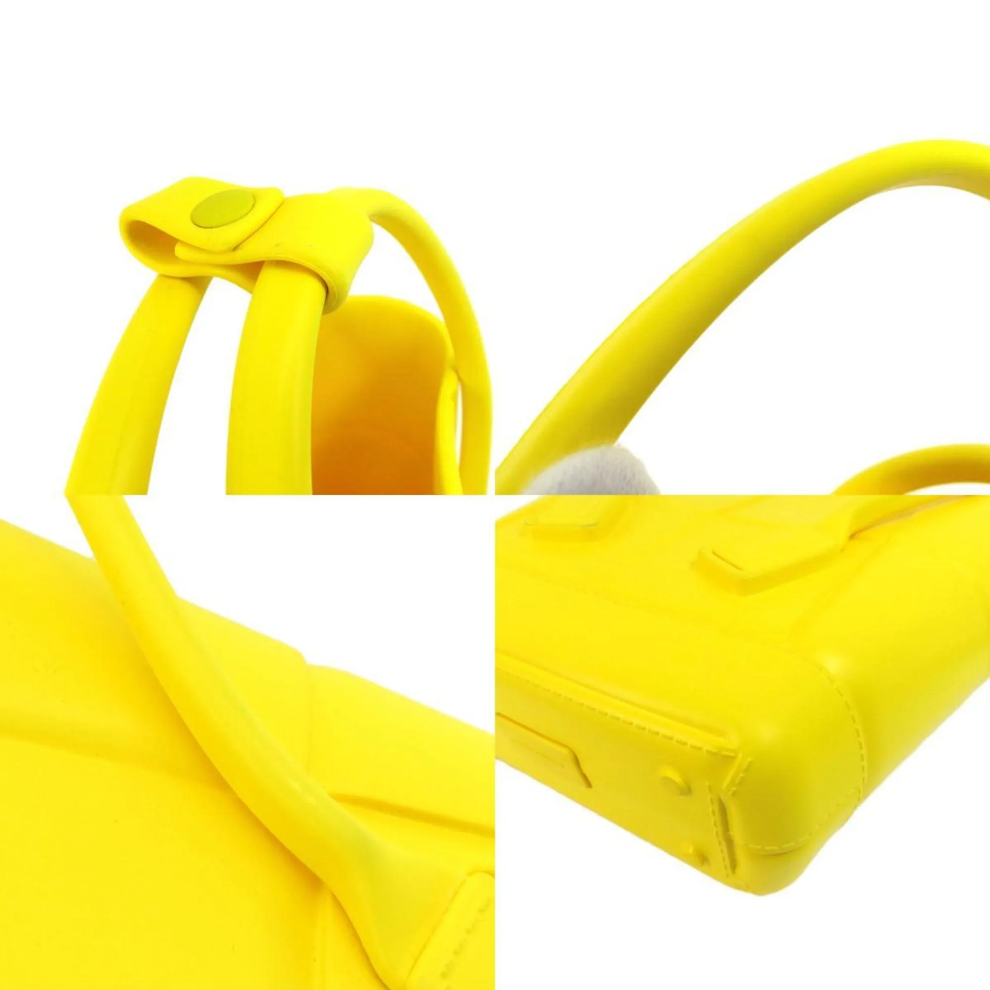 Bottega Veneta Arco Yellow Rubber Bag