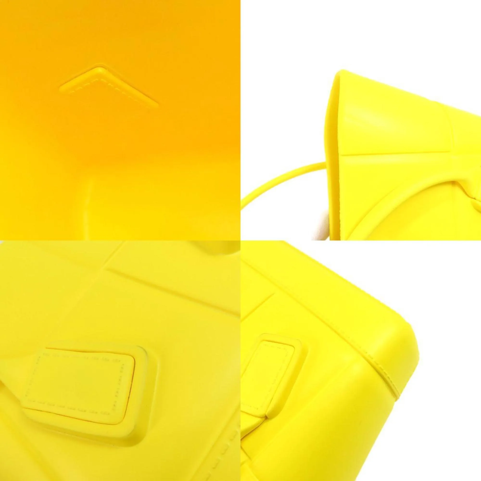 Bottega Veneta Arco Yellow Rubber Bag