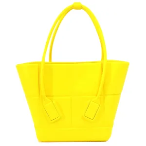 Bottega Veneta Arco Yellow Rubber Bag