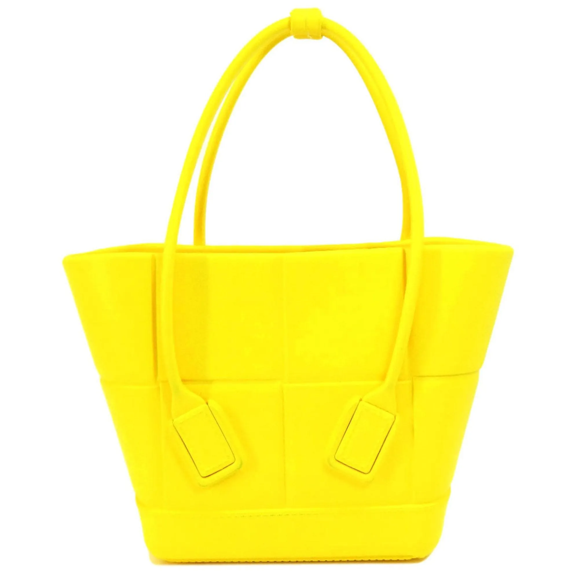 Bottega Veneta Arco Yellow Rubber Bag
