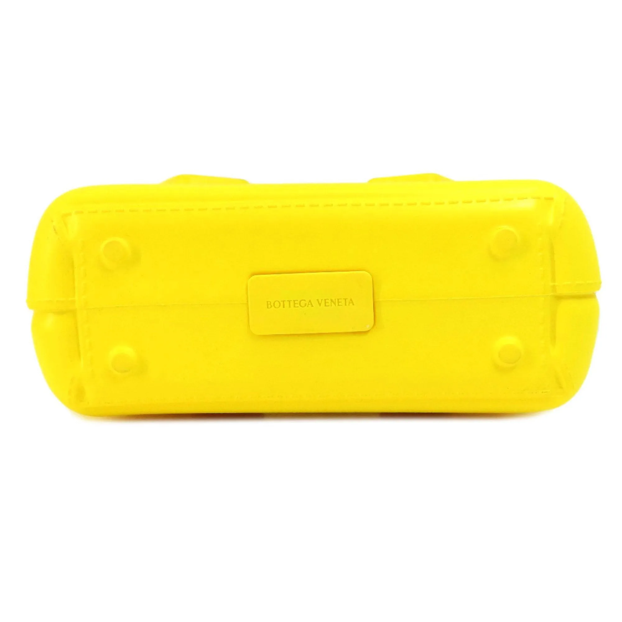 Bottega Veneta Arco Yellow Rubber Bag