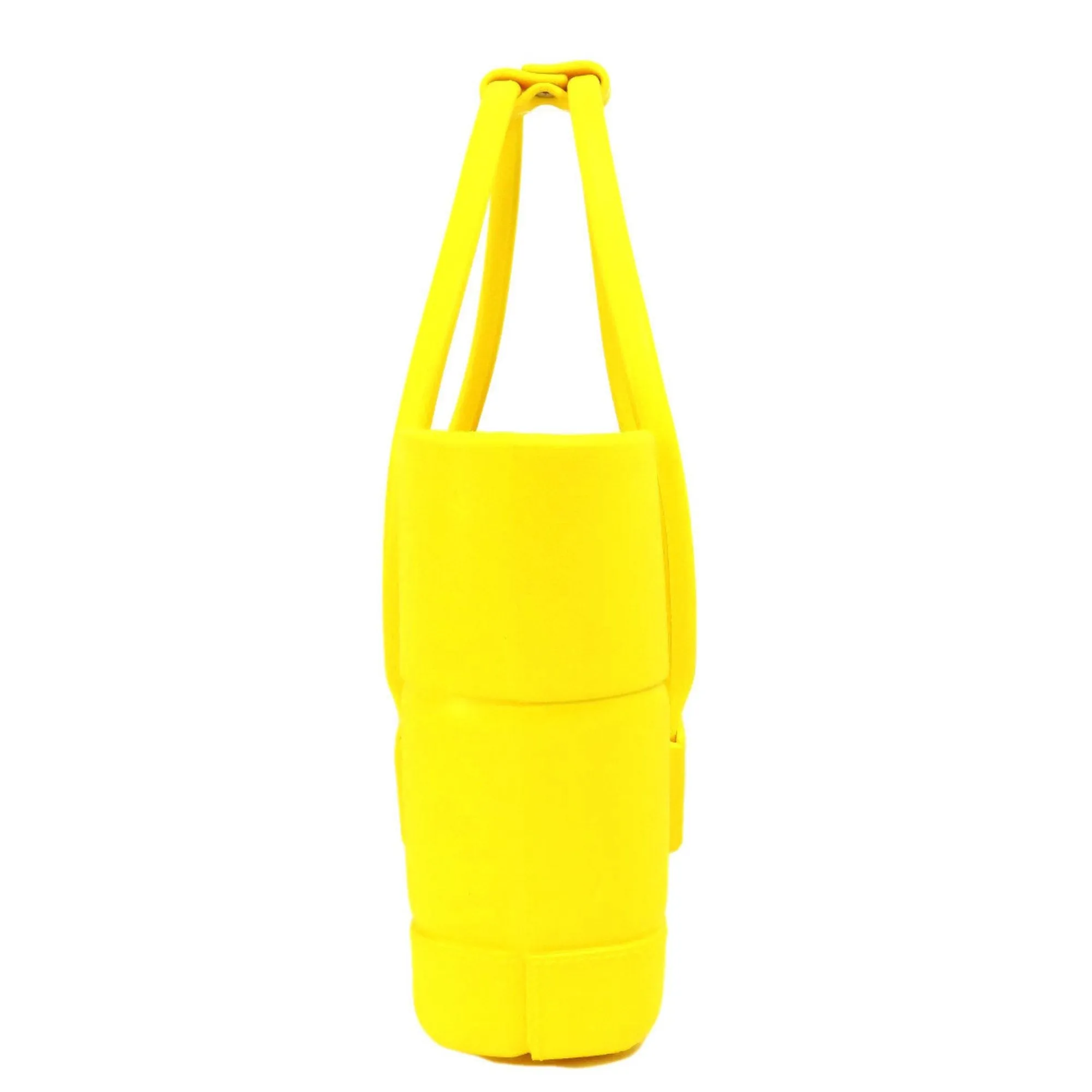 Bottega Veneta Arco Yellow Rubber Bag