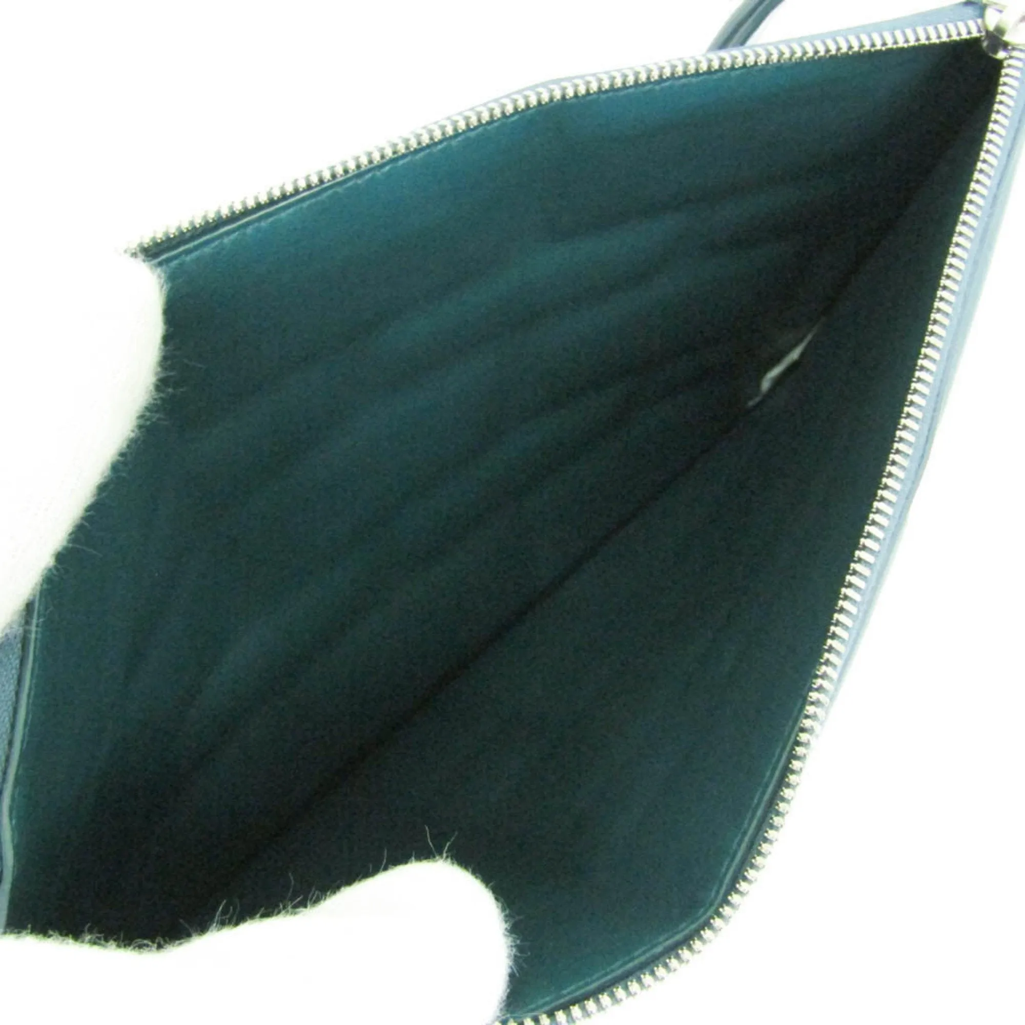 Bottega Veneta Bloc Turquoise Leather Bag