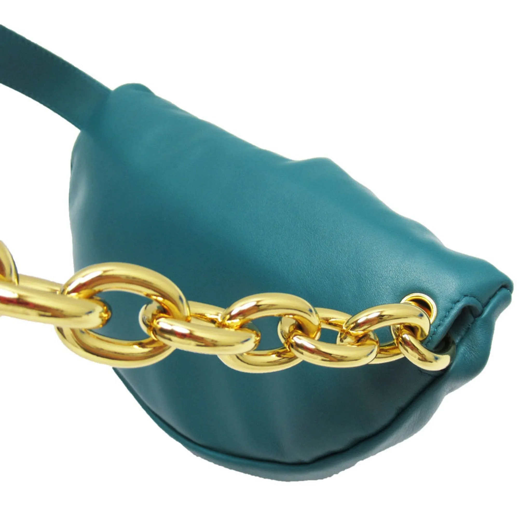 Bottega Veneta Blue Leather Bag