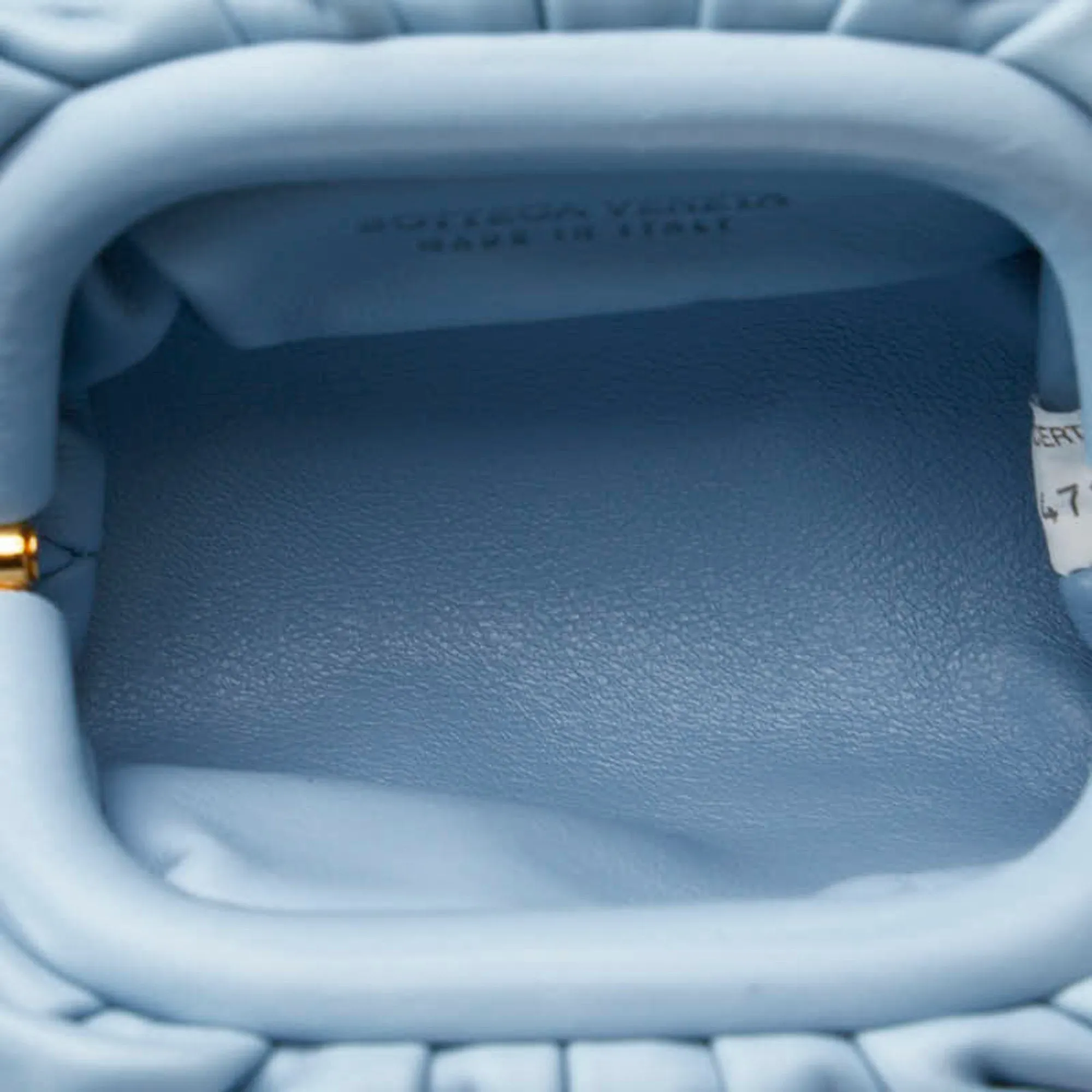 Bottega Veneta -- Blue Leather Bag