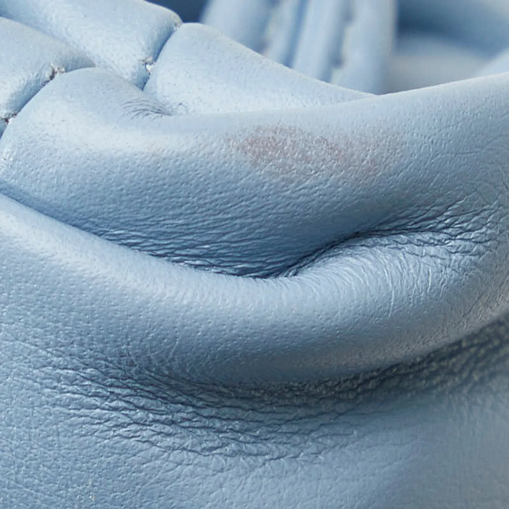 Bottega Veneta -- Blue Leather Bag