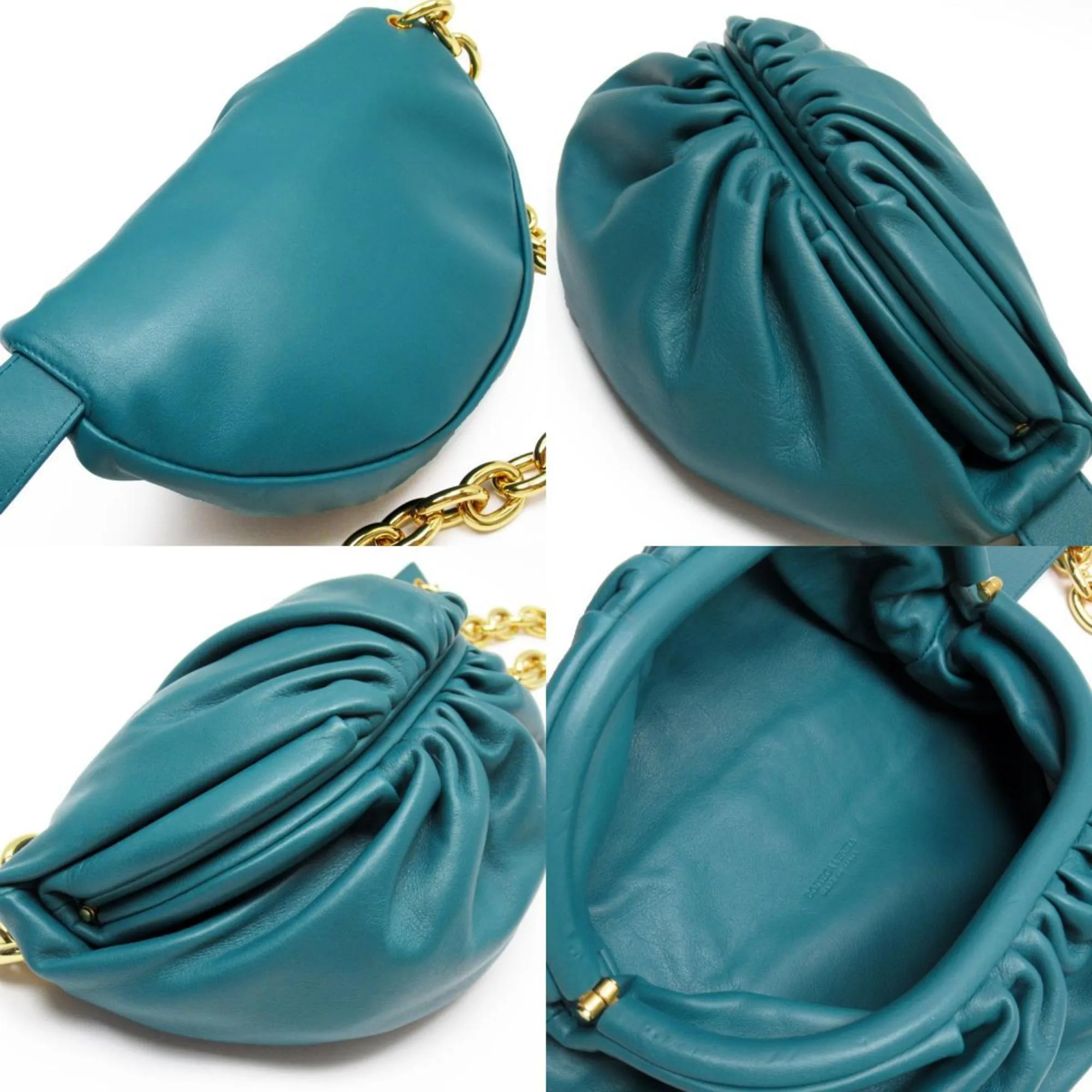Bottega Veneta Blue Leather Bag