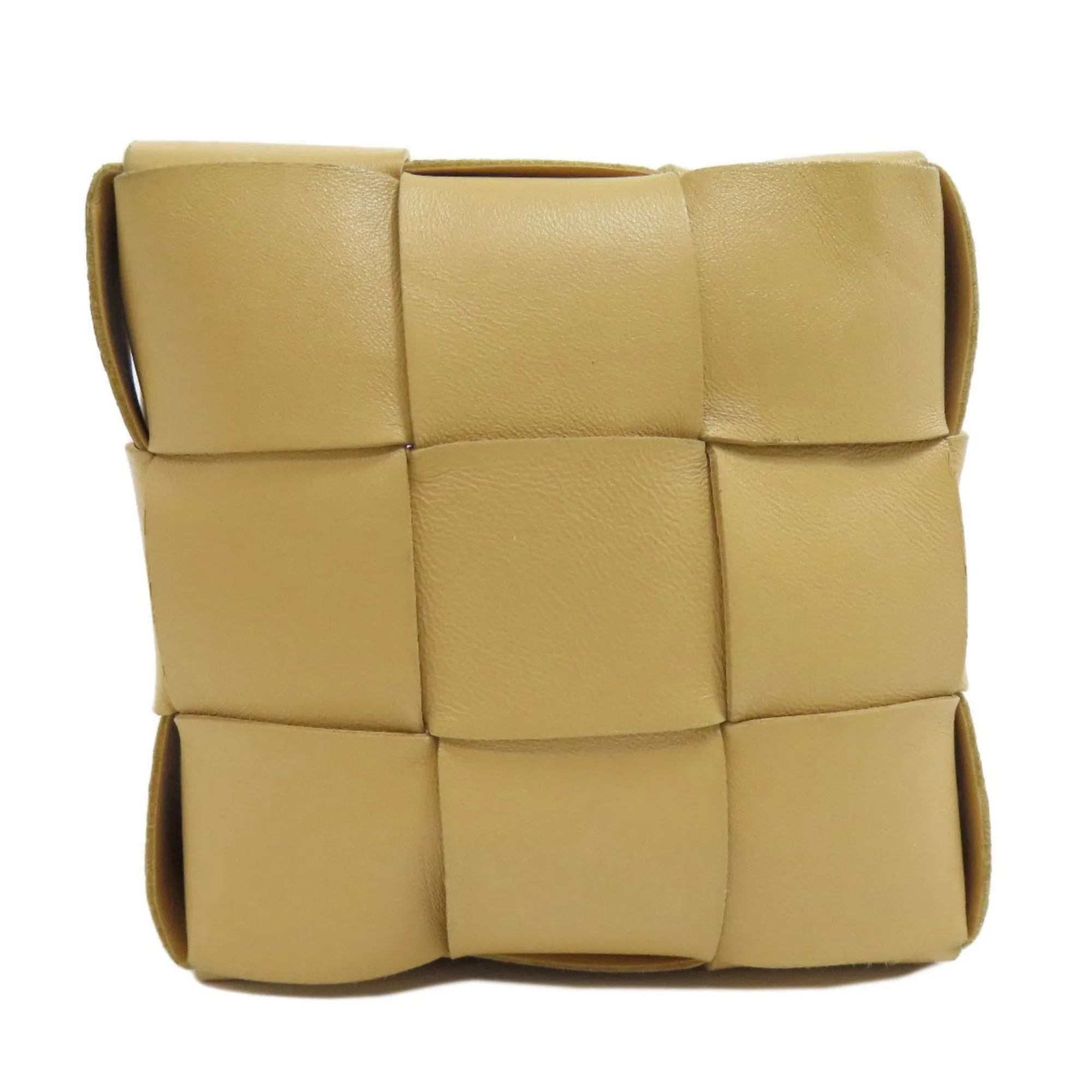 Bottega Veneta Cassette Beige Leather Bag