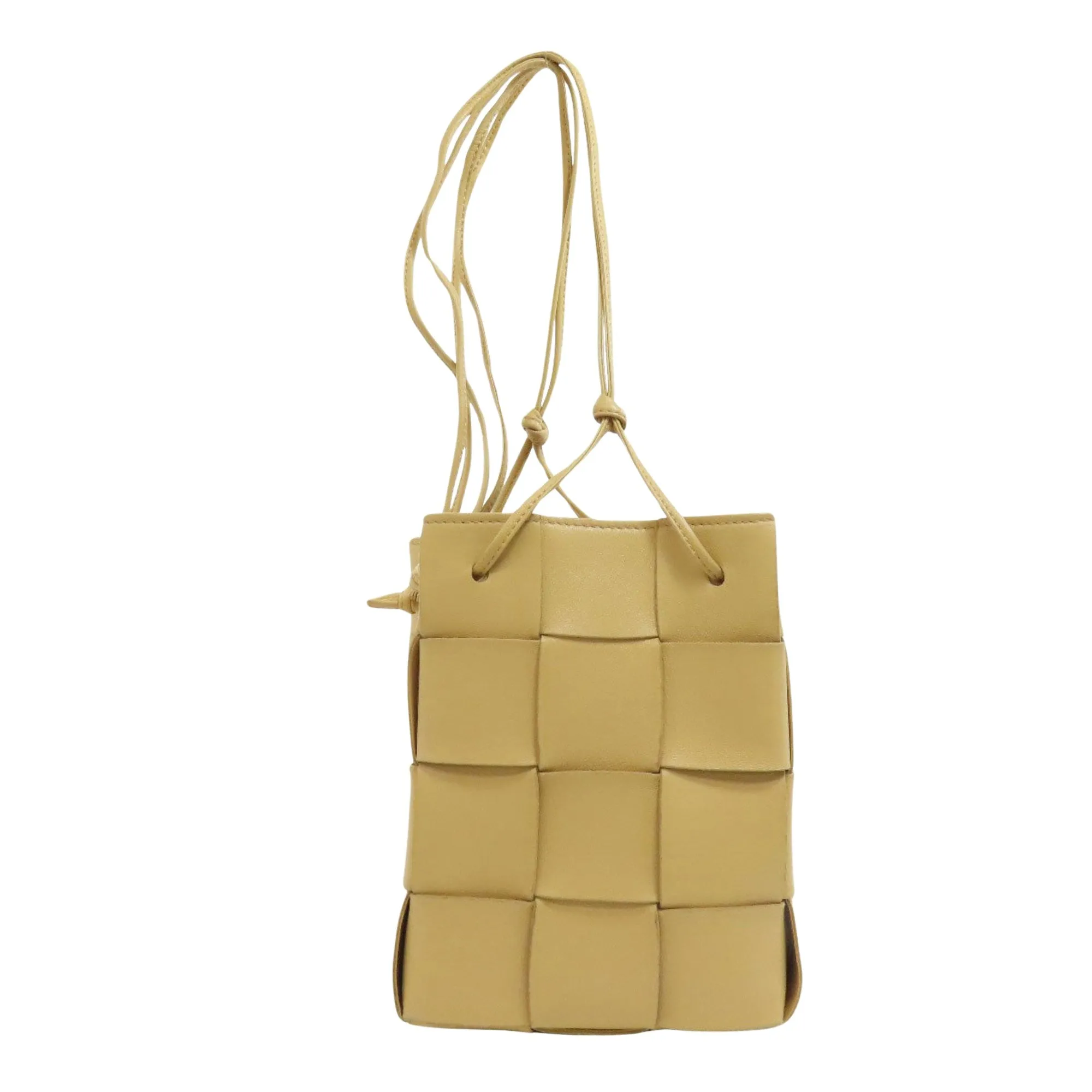 Bottega Veneta Cassette Beige Leather Bag