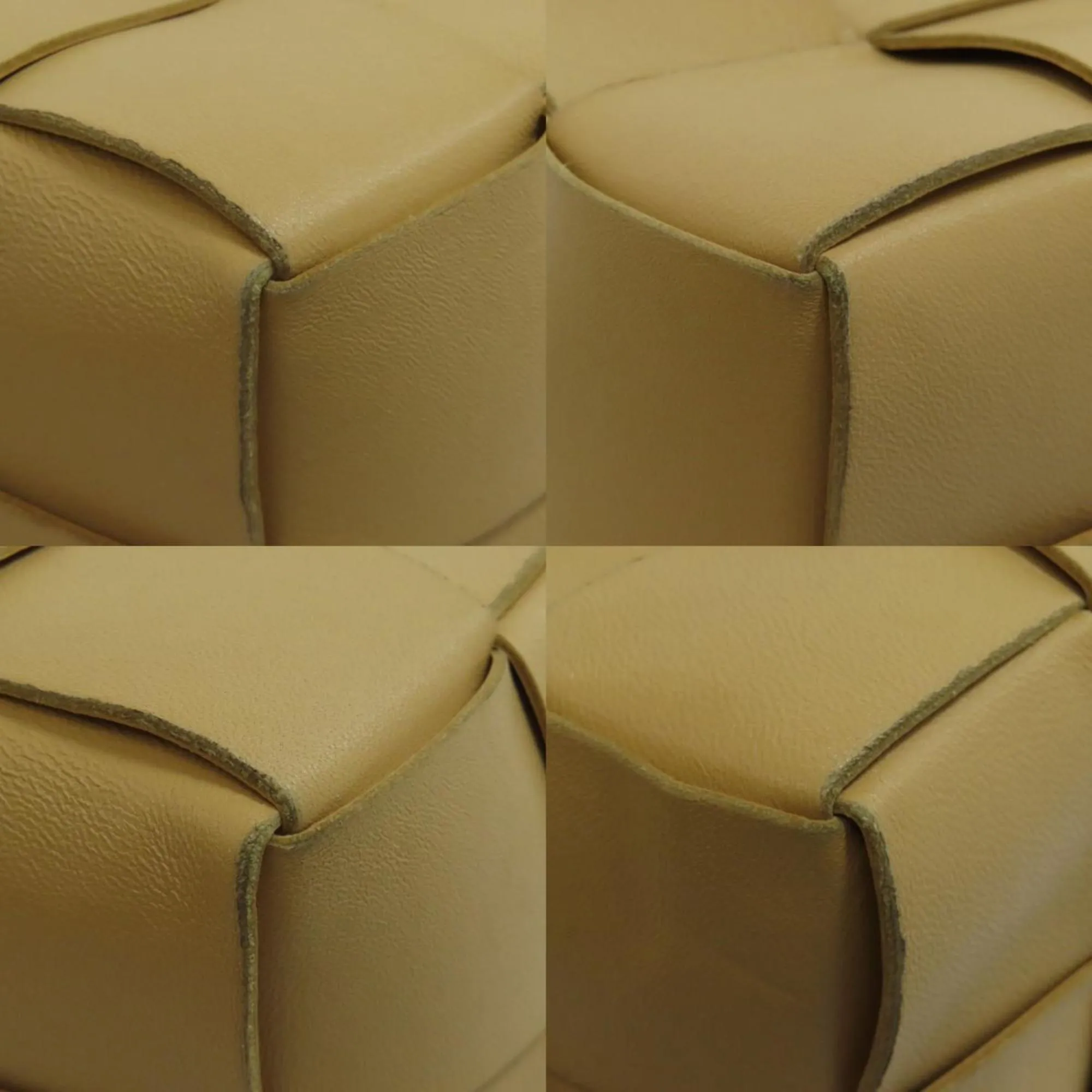 Bottega Veneta Cassette Beige Leather Bag