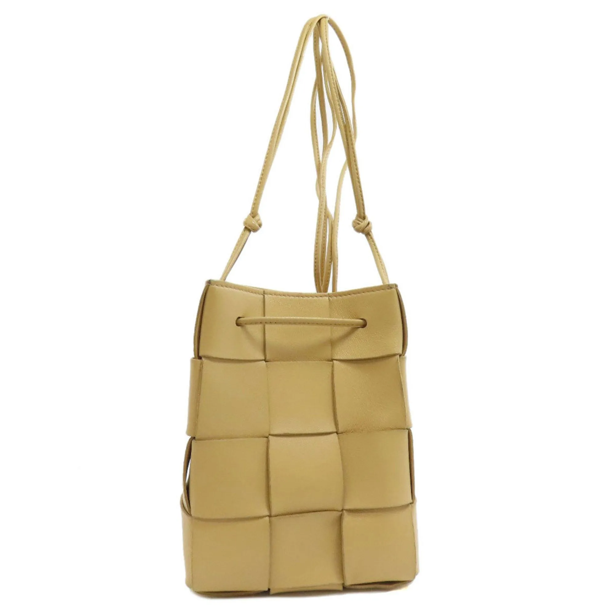 Bottega Veneta Cassette Beige Leather Bag
