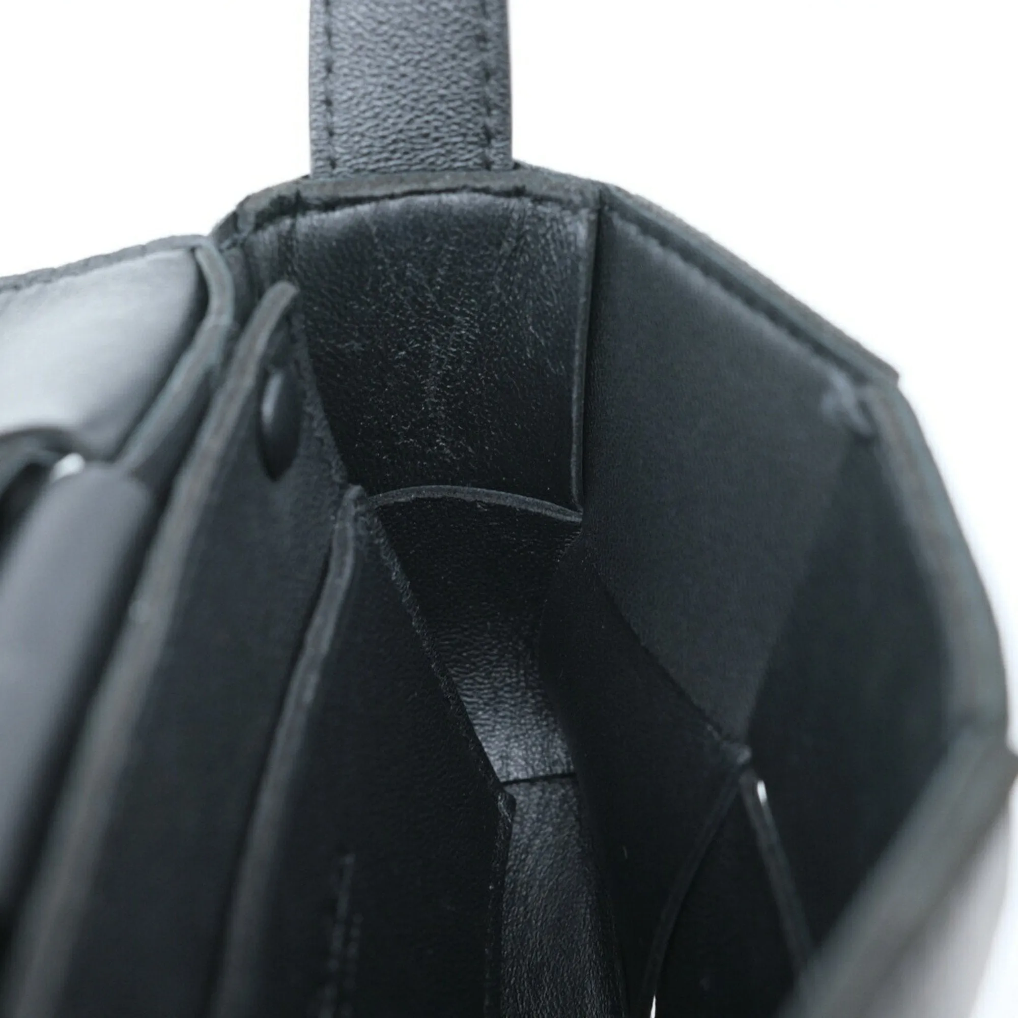 Bottega Veneta Cassette Black Leather Bag