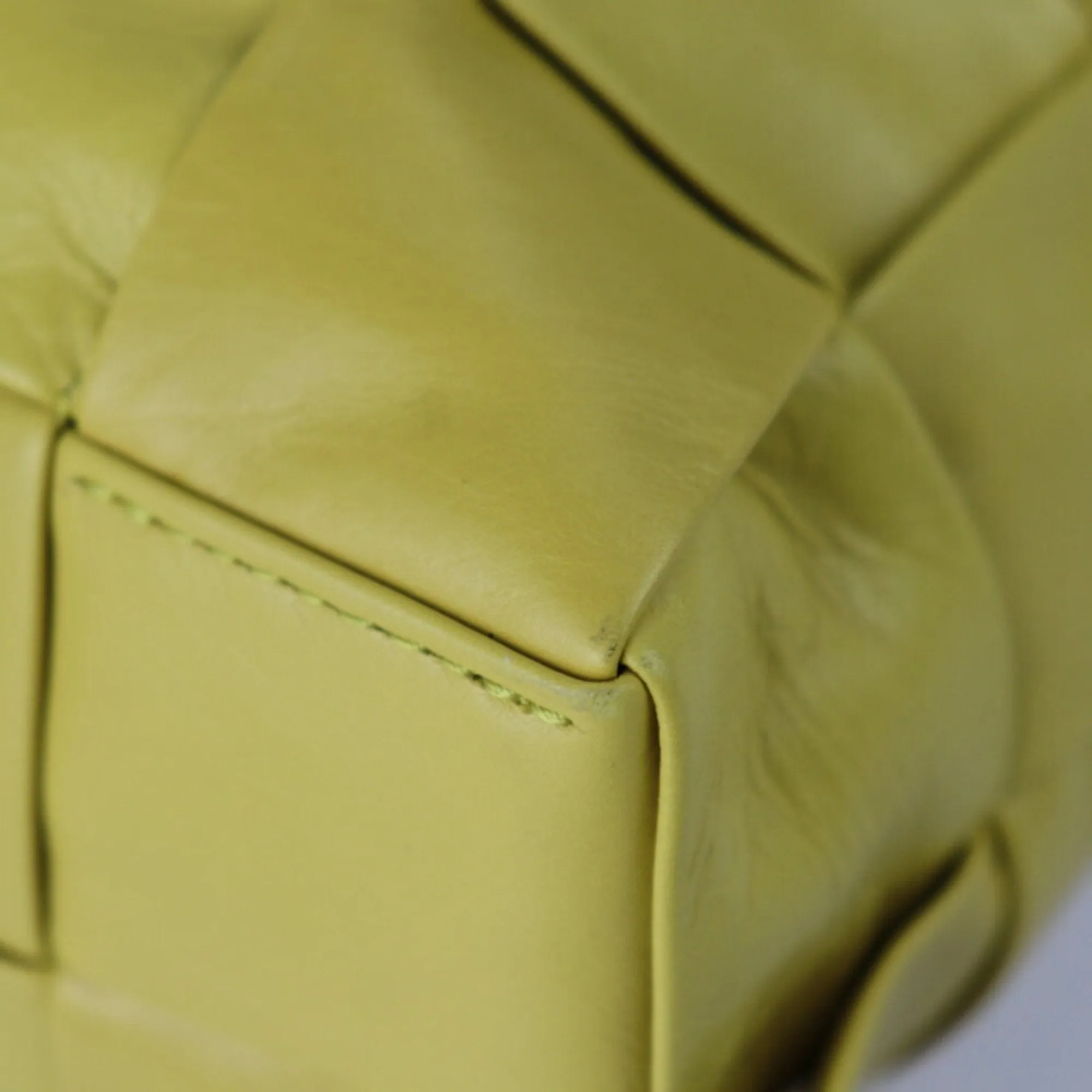 Bottega Veneta Cassette Yellow Leather Bag