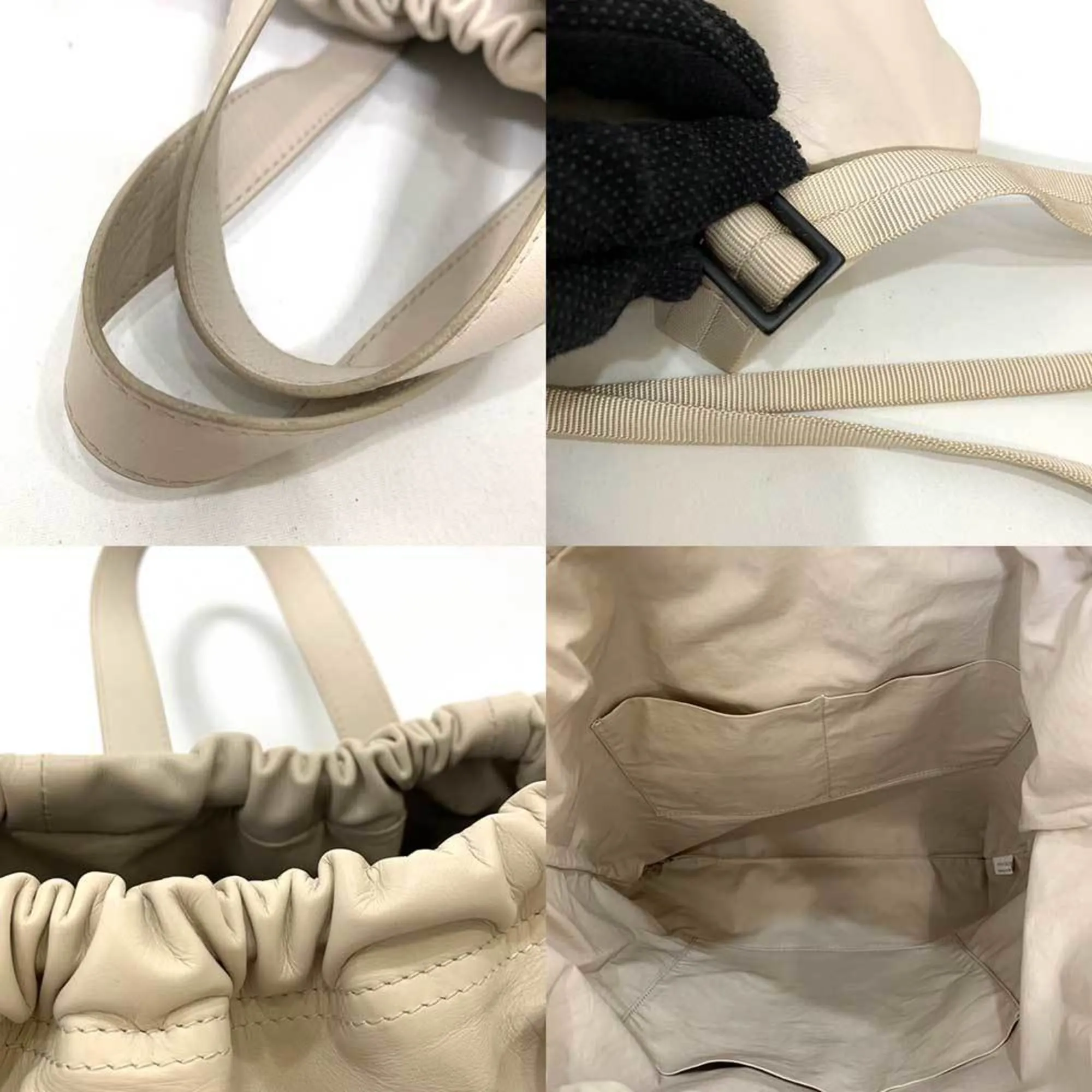 Bottega Veneta Ecru Leather Bag
