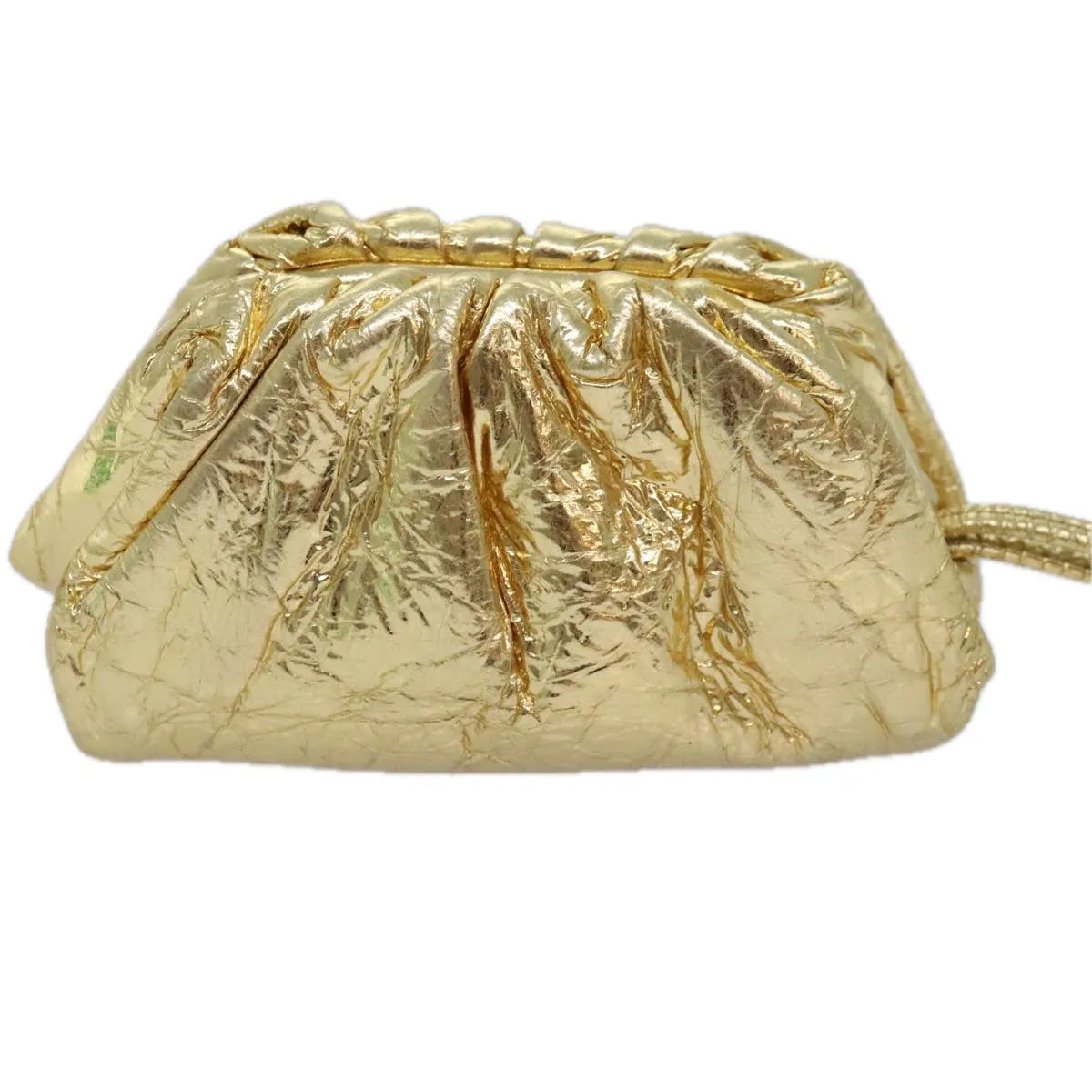 Bottega Veneta Gold Leather Bag