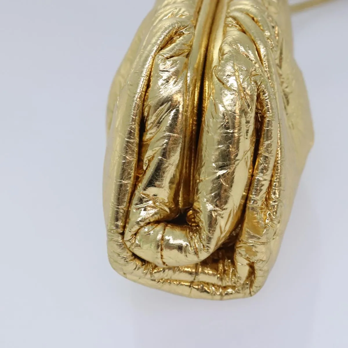 Bottega Veneta Gold Leather Bag