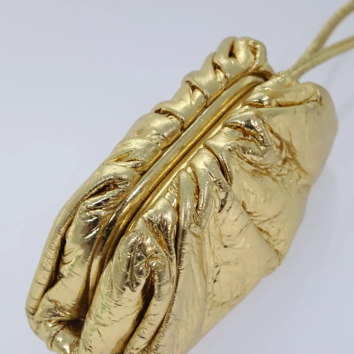Bottega Veneta Gold Leather Bag