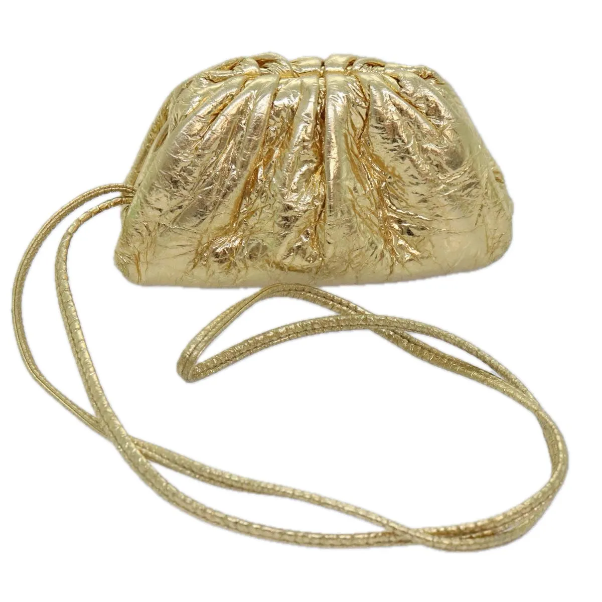 Bottega Veneta Gold Leather Bag