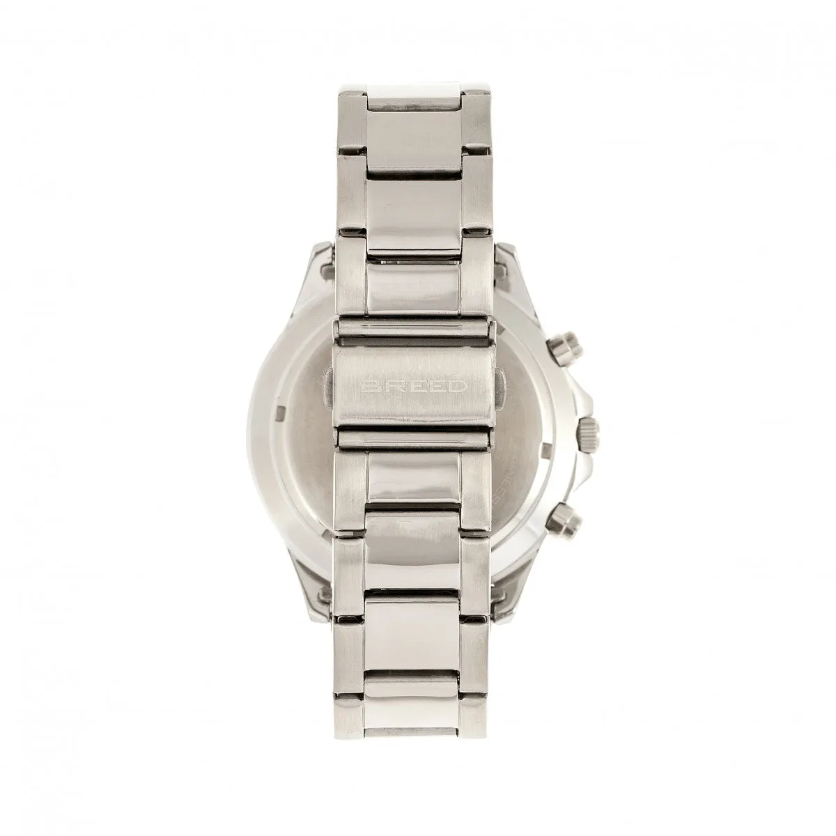 Breed Pegasus Bracelet Watch w/Day/Date - Red/Silver