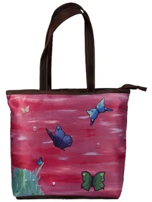 Butterflies Purrfect Tote- Learning to Fly