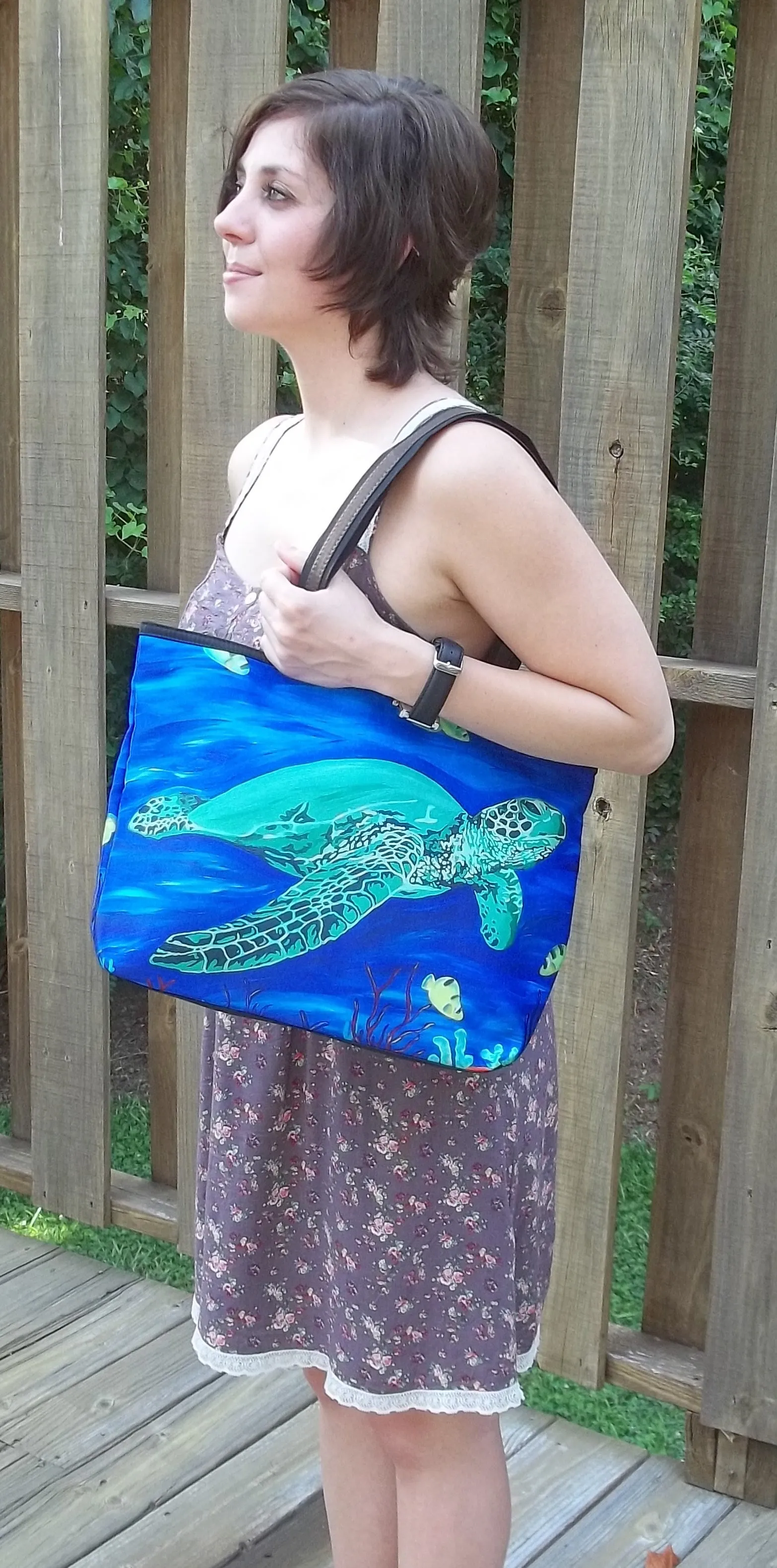 Butterflies Purrfect Tote- Learning to Fly