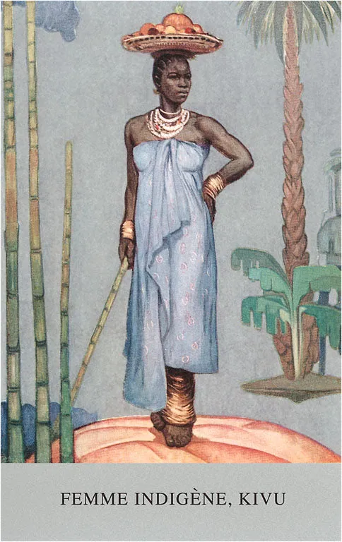 BW-52 Indigenous African Woman, Kivu - Vintage Image