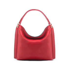 Carol Ann Slouchy Leather Shoulder Bag - Red