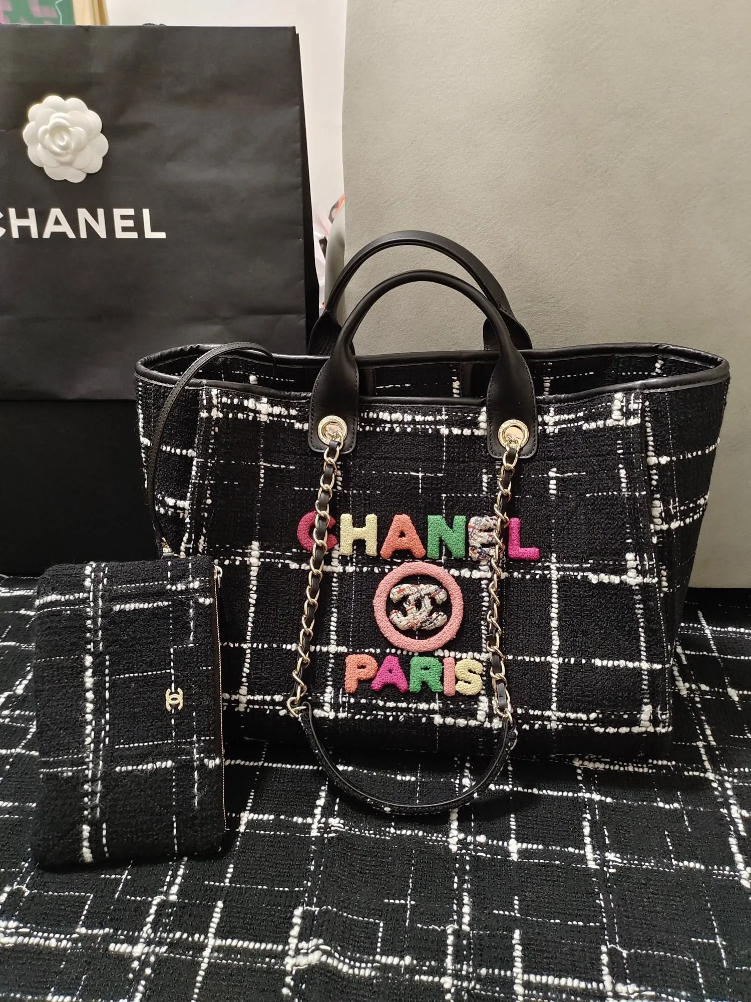 CC656 Large Shopping Bag / HIGHEST QUALITY VERSION / 11.7 × 19.5 × 8.6 in