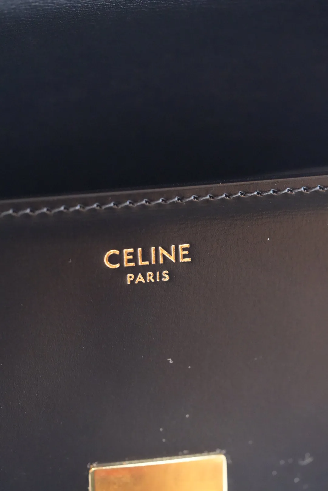 Celine SHOULDER BAG CLAUDE CALFSKIN BLACK