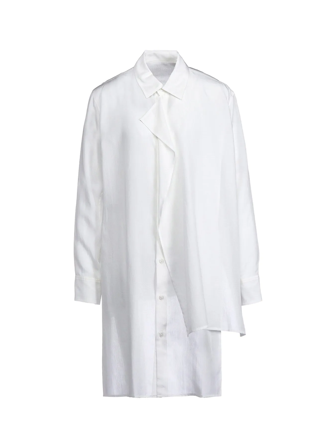 CELLULOSE POPLIN FRONT KNOT DETAIL BLOUSE