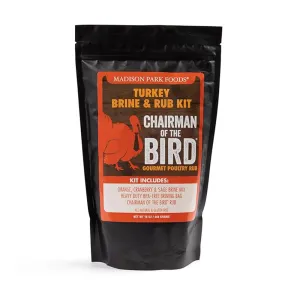 Chairman of the Bird Gourmet Turkey Brine Kit with Bag and Seasoning Rub