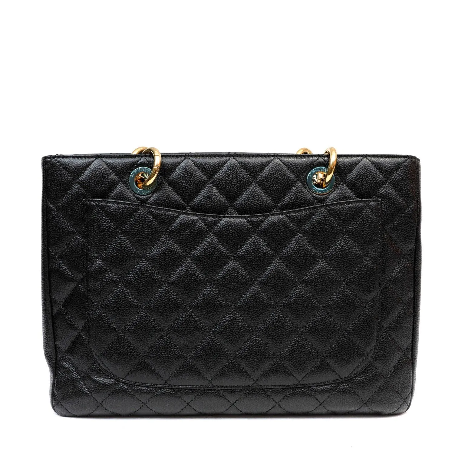 Chanel Black Caviar Grand Shopping Tote GST