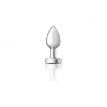 Cheeky Charms Silver Metal Luminous Butt Plug