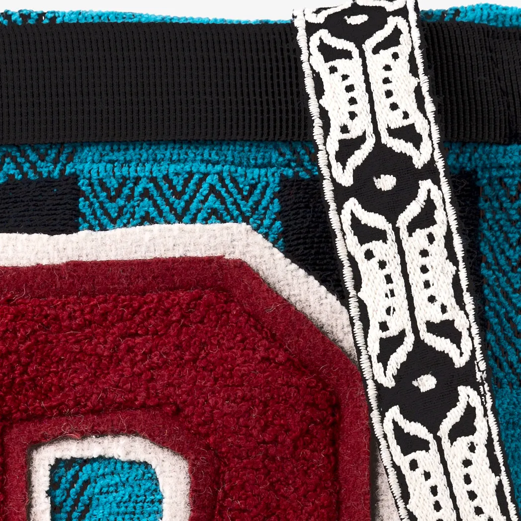 Chenille Buffalo Plaid Jacquard Pocket with Letter Patch ジャカードポシェット / BBB2101 c#2 Turquoise