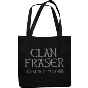 Clan Fraser Canvas Tote Shopping Bag