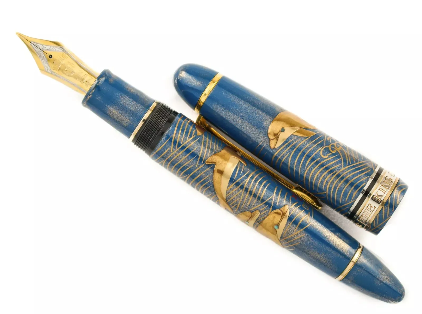 Classic Pens/ Sailor KOP LS9 Iruka Dansu (Dolphins) Fountain Pen - Artist Proof